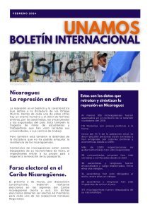Unamos.  Boletín Internacional.  Febrero 2024