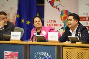Luis Blandón en el Parlamento Europeo